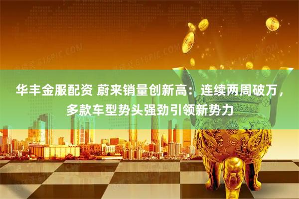 华丰金服配资 蔚来销量创新高:连续两周破万,多款车型势头强劲引领新势力