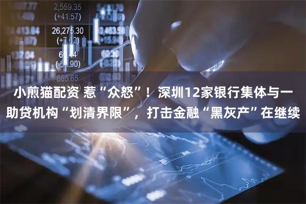 小煎猫配资 惹“众怒”!深圳12家银行集体与一助贷机构“划清界限”,打击金融“黑灰产”在继续
