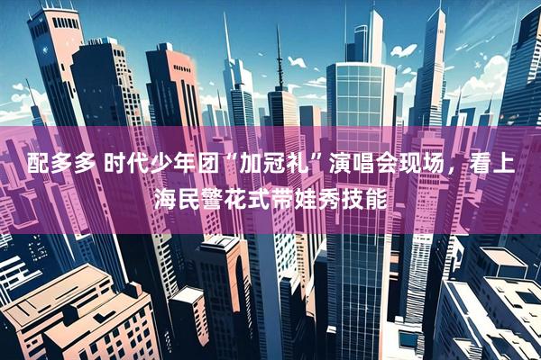 配多多 时代少年团“加冠礼”演唱会现场，看上海民警花式带娃秀技能